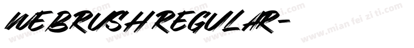 webrush regular字体转换